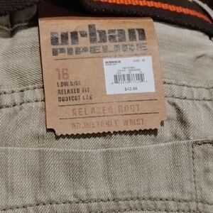 urban pipeline Khaki/Tan Low-Rise Bootcut Pants